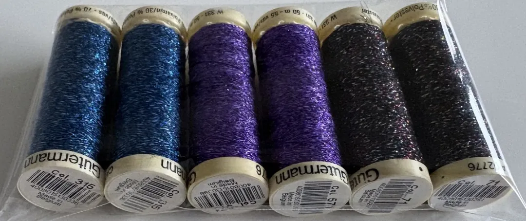 Gutermann Metaal Effect Naaigaren - 6 Stuks (3x200m)