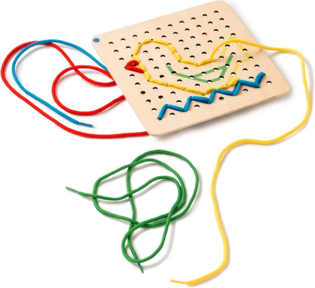 Toys for Life Kijk en Rijg Houten Speelgoed 100_523921 - 4 Planken