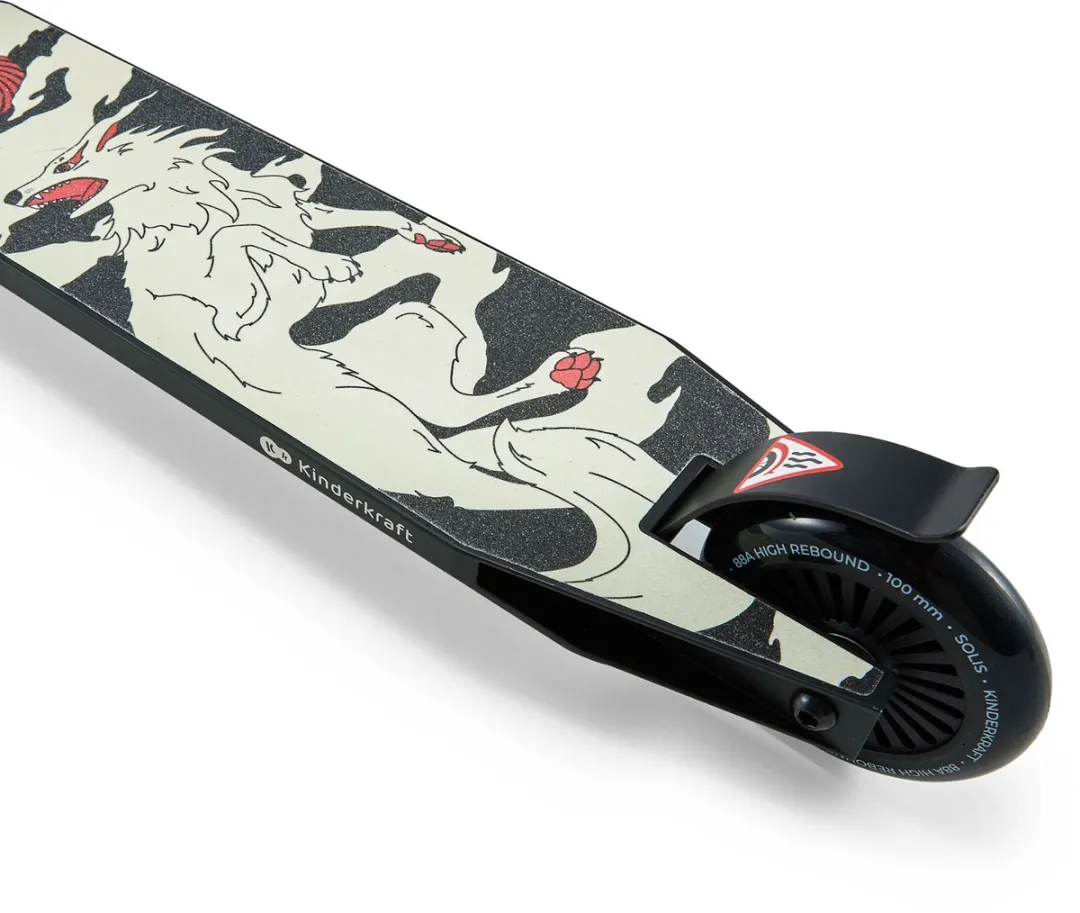 KinderKraft SOLIS Sportstep - 10cm Wielen - ABEC-9 - Zwart