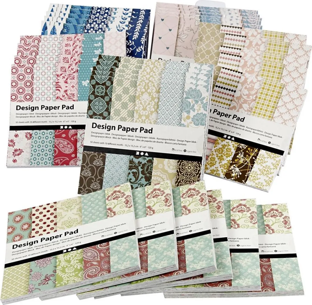 Creativ Company Design Papierblok 15x15cm Multicolor