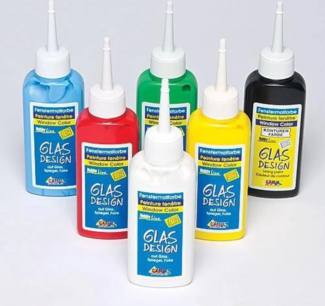 Kreul Hobby Line Glas Design Actie Set - 5 Kleuren