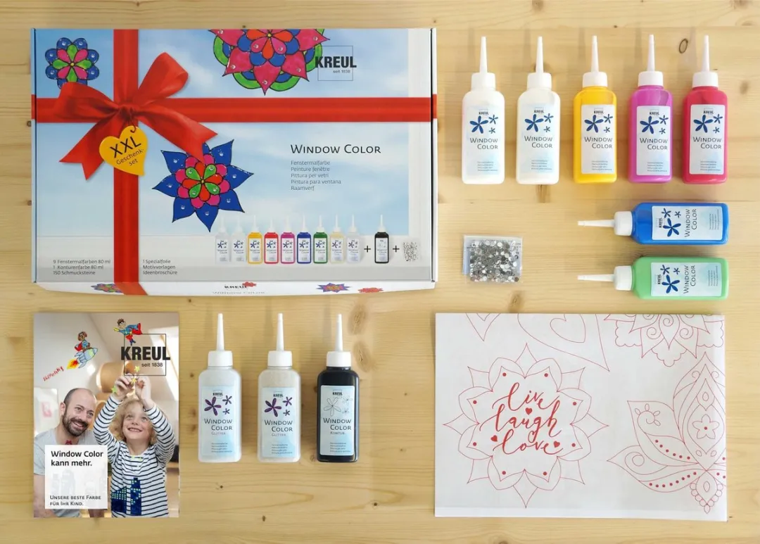 Kreul Hobby Line Glas Design Actie Set - 5 Kleuren