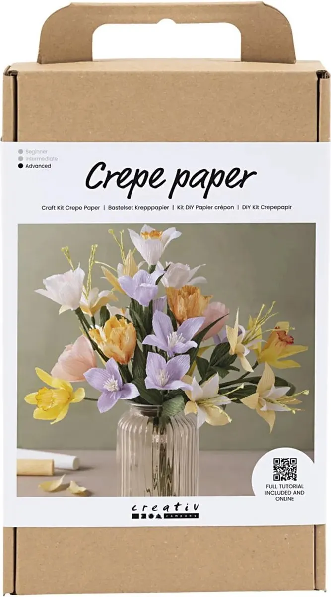 Creativ Company Startersset Crêpepapier Bloemen Lenteboeket