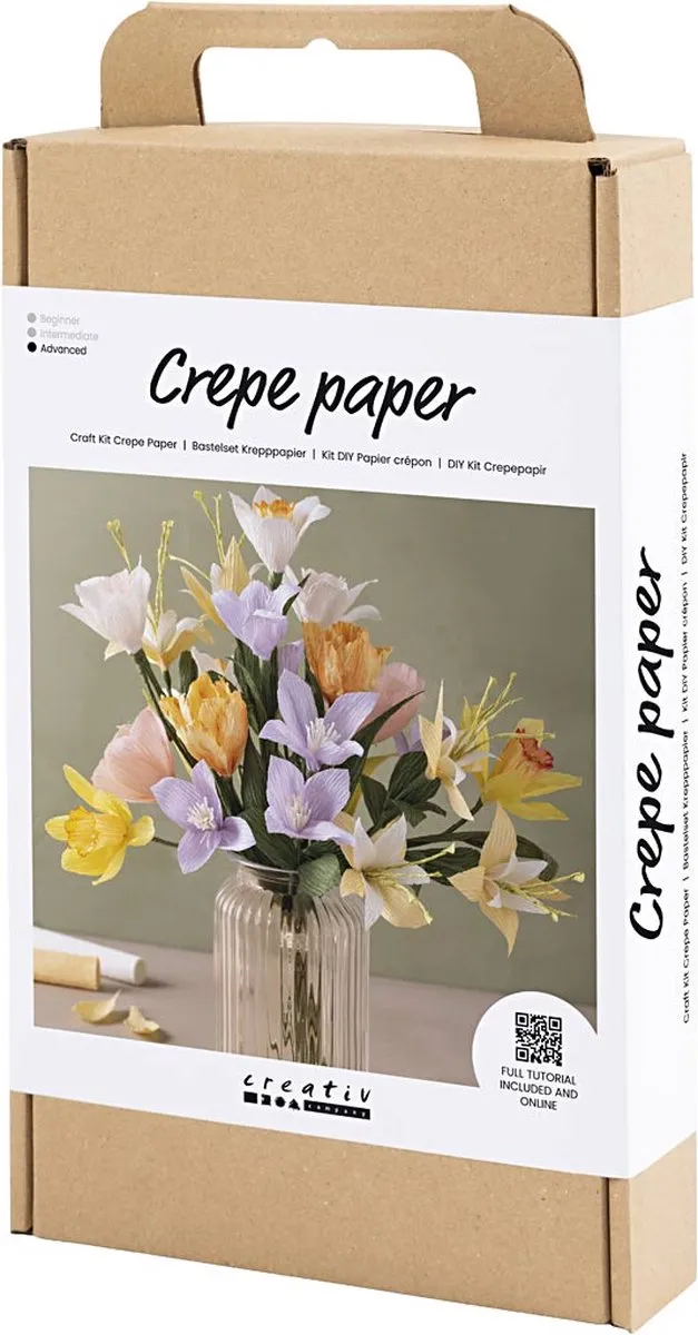 Creativ Company Startersset Crêpepapier Bloemen Lenteboeket - Multicolor