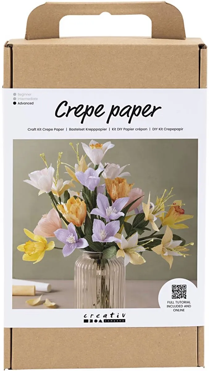 Creativ Company Startersset Crêpepapier Bloemen Lenteboeket - Multicolor