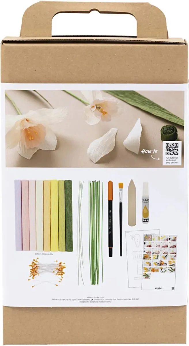 Creativ Company Startersset Crêpepapier Bloemen Lenteboeket - Multicolor
