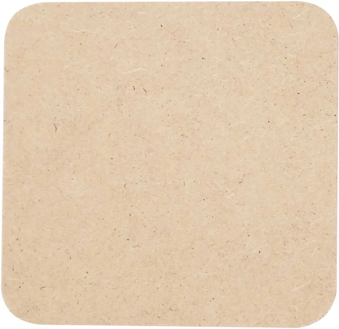 Creativ Company MDF Onderzetters 50 Stuks - Naturel