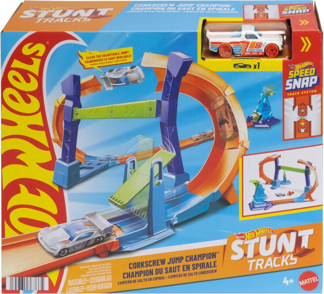 Hot Wheels Corkscrew Jump Stuntset JLM91