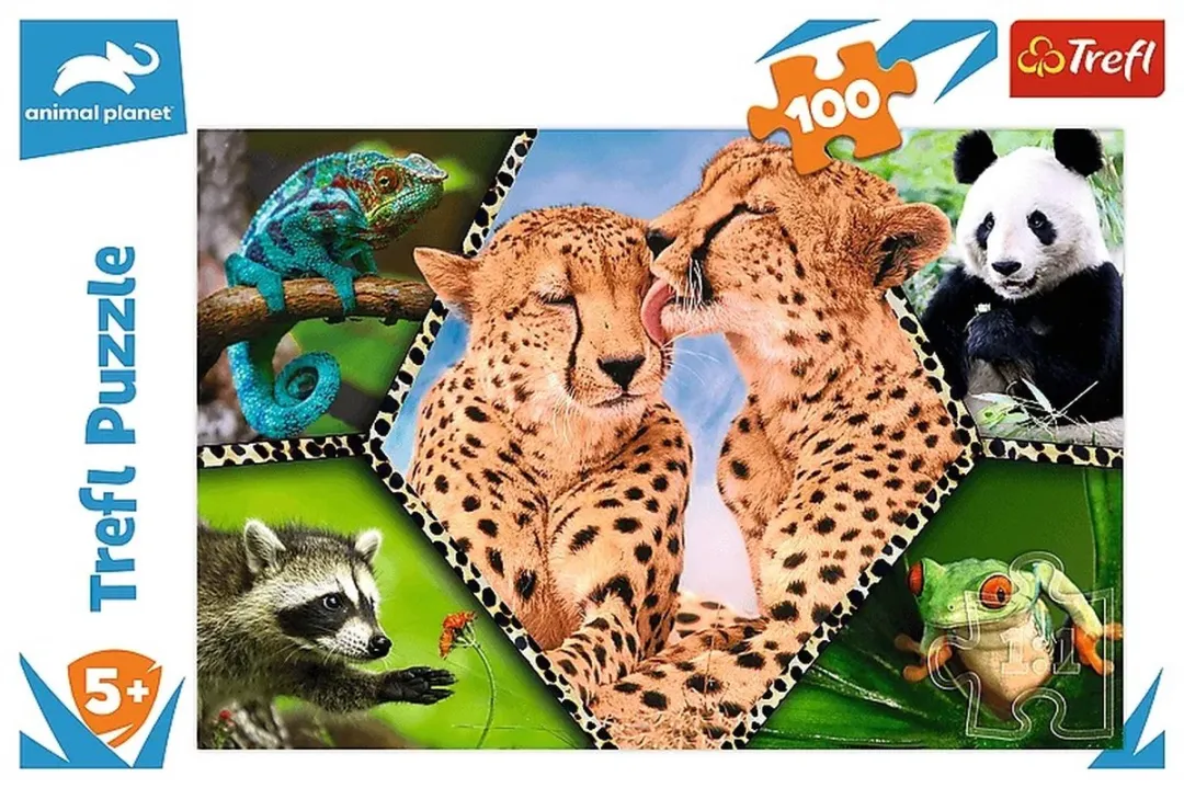 Trefl 100 Puzzels - Ontdekking Animal Planet 100 Stuks - Meerkleurig