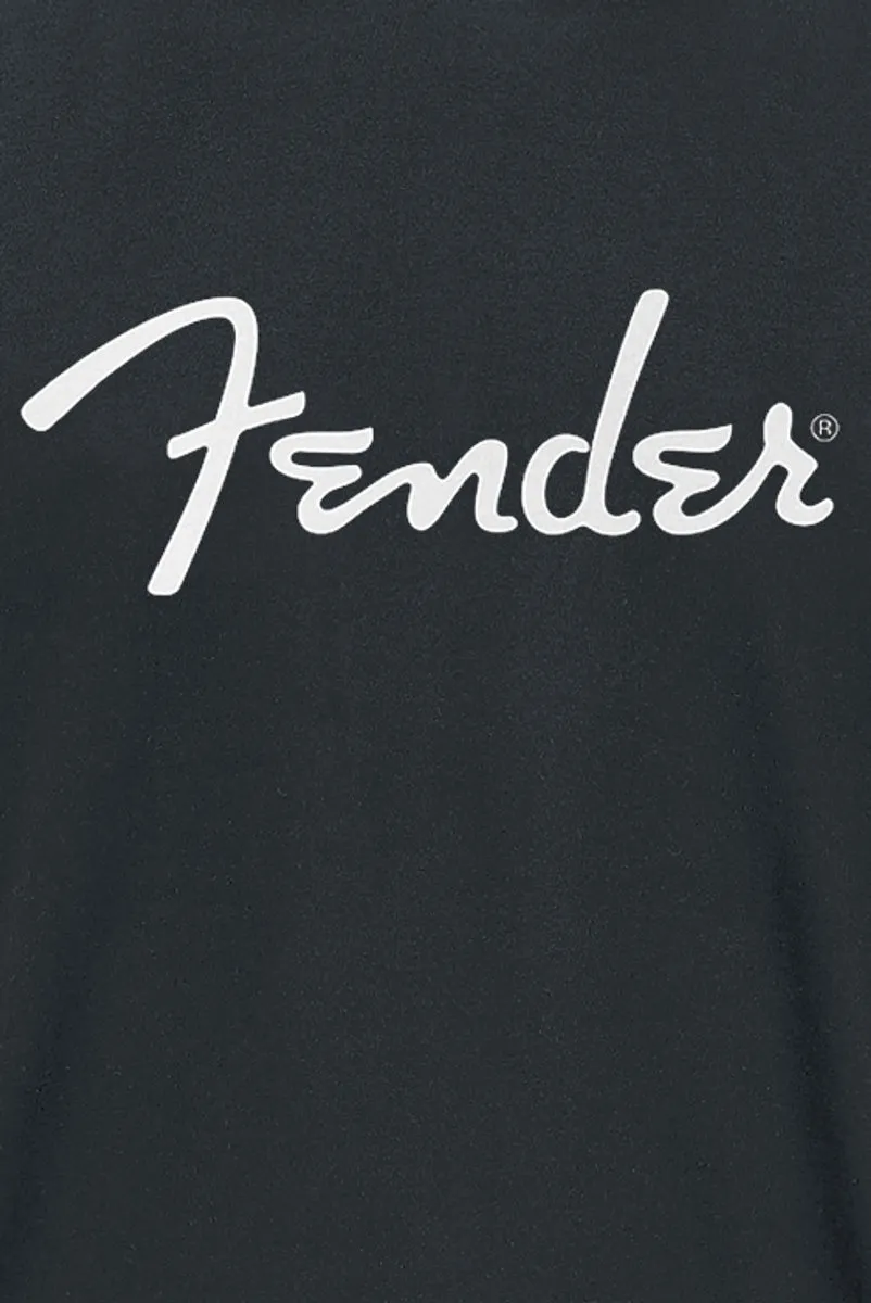 Fender Classic Logo Heren T-shirt - Zwart - XL