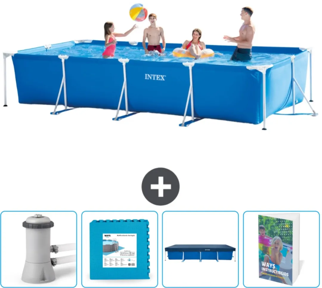 Intex Rechthoekig Frame Zwembad 450x220cm