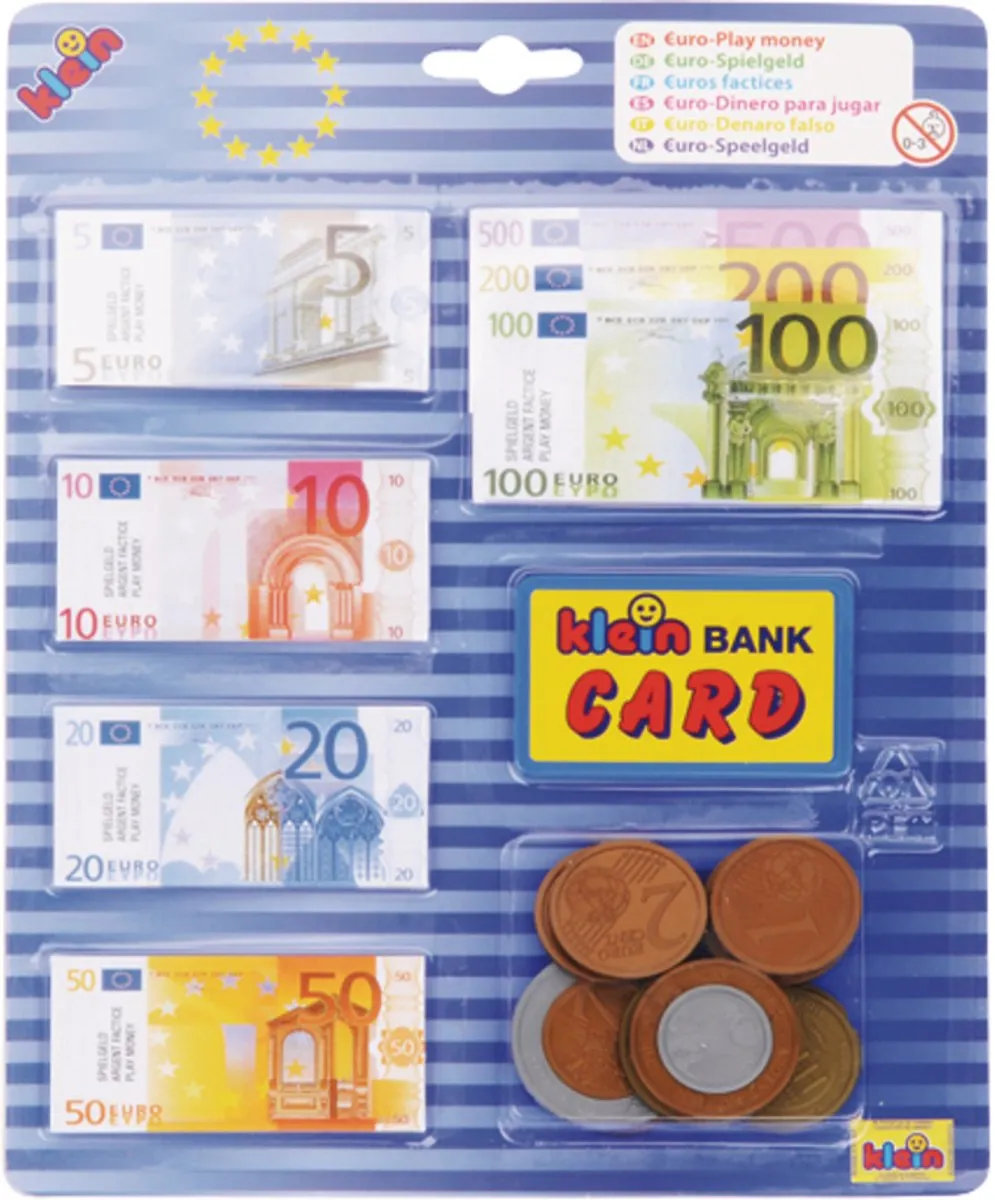 Klein Toys Euro Speelgeld Set - Multicolor