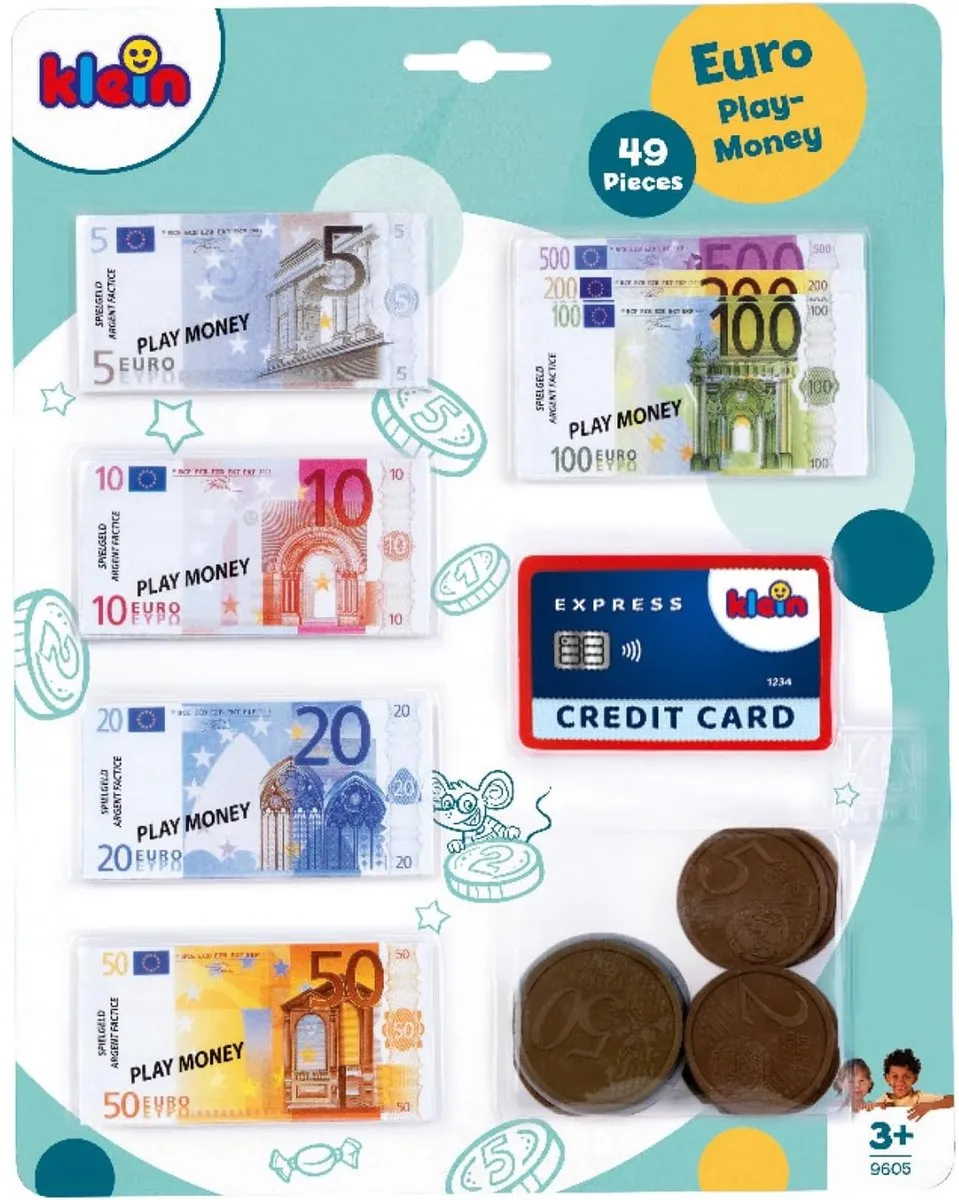 Klein Toys Euro Speelgeld Set - Multicolor