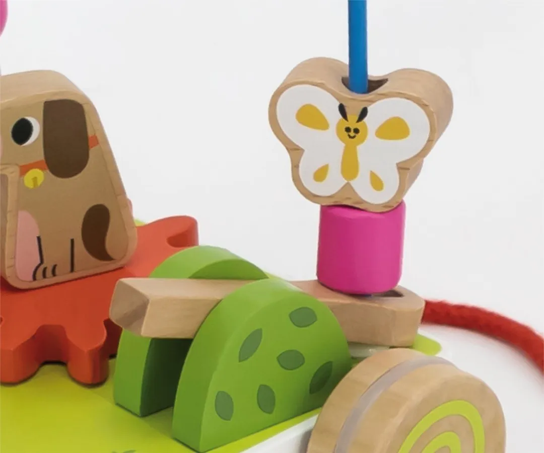 Vigatoys Kralenframe Boerderij Trekfiguur - Multicolor