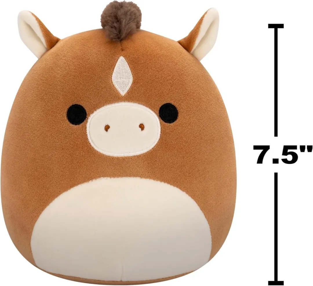 Squishmallows Philip 19cm Pluche - Bruin/Wit