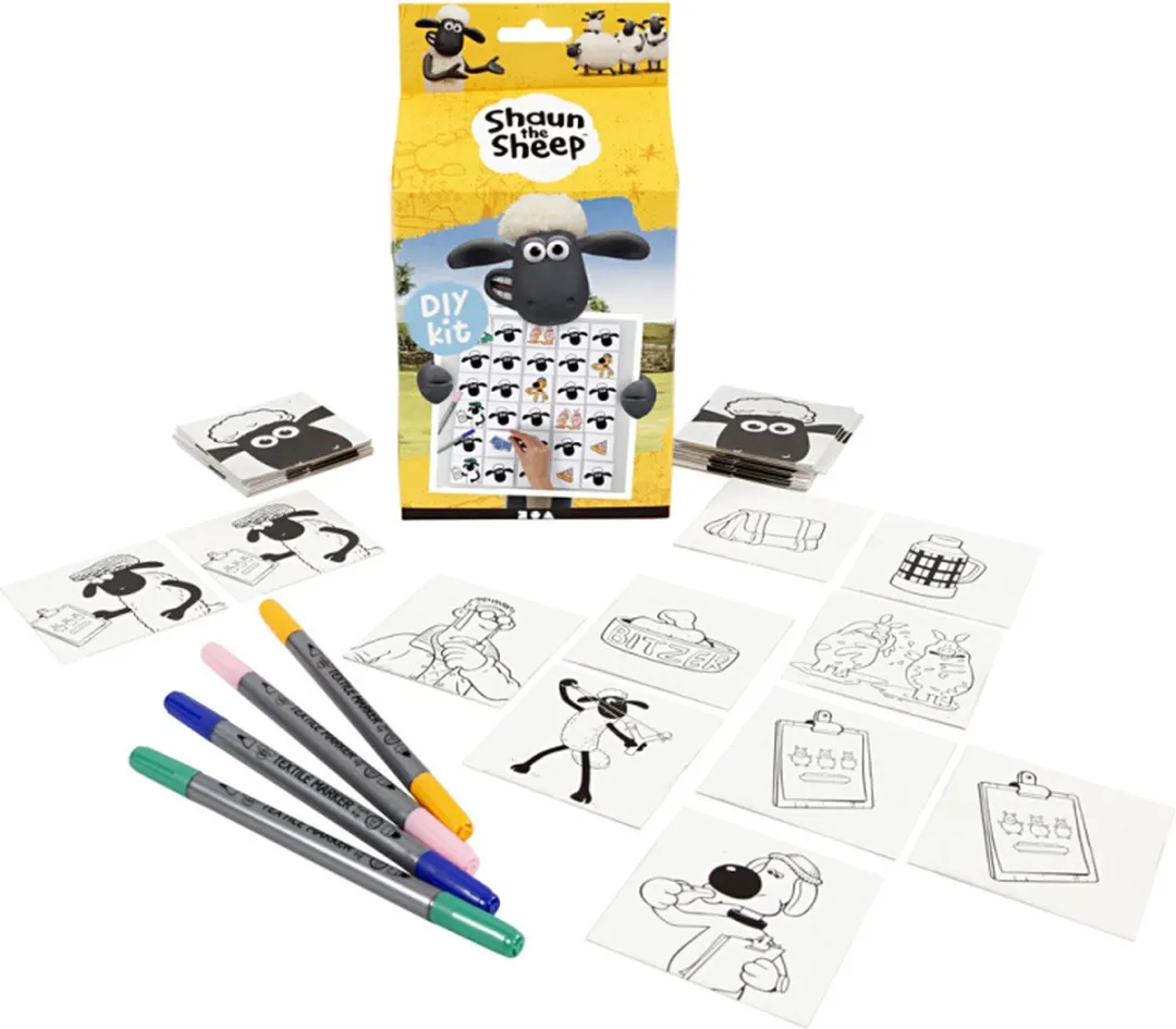 Creativ Company Shaun Memoriespel Tekenset