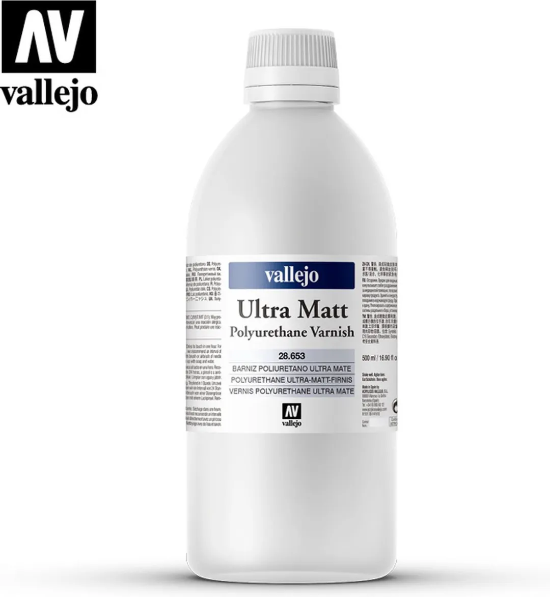 Vallejo Polyurethane Ultra Matt Varnish 500ml