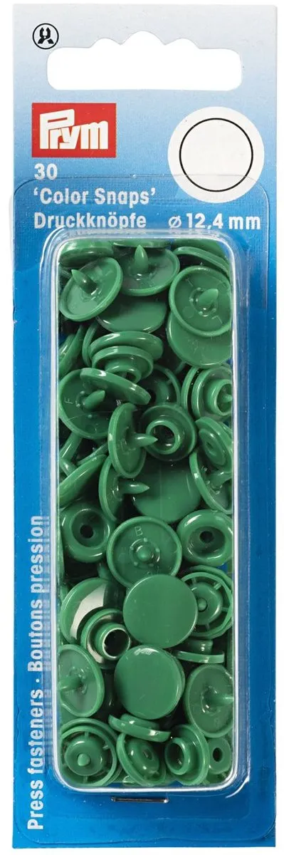 Prym Drukknoop ColorSnaps 12,4mm - 30 Stuks - Groen