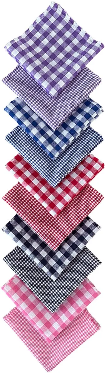 BINK Bedding Quilt Patchwork BB Ruiten 10 Lapjes - 25x25cm - Multicolor