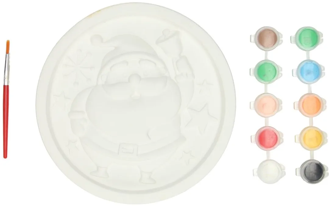 Johntoy Wins Holland 3D-tegel Schilderen Kerst Knutselset 17,5cm - Multicolor