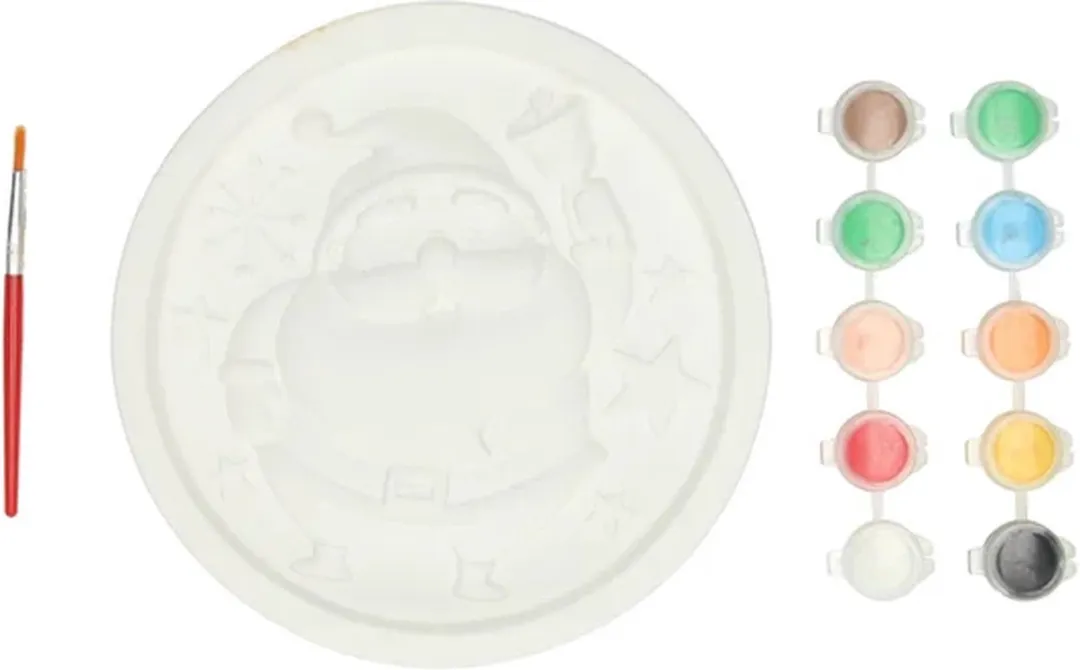 Johntoy Wins Holland 3D-tegel Schilderen Kerst Knutselset 17,5cm - Multicolor