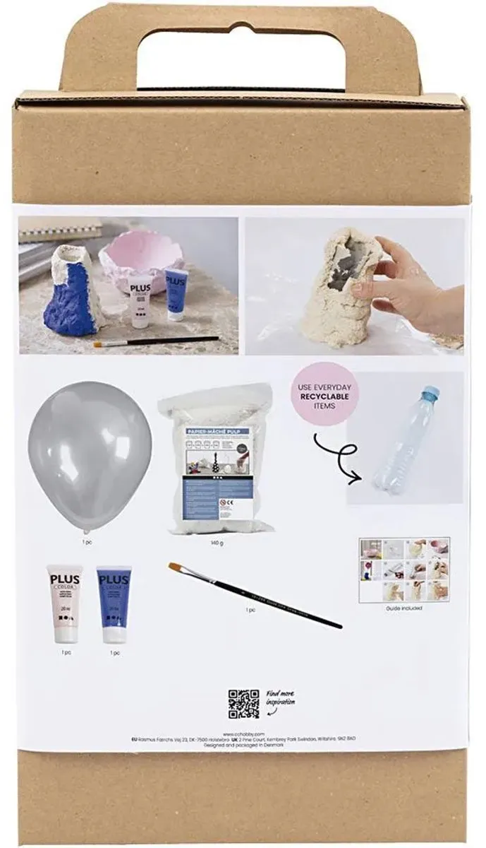 Creativ Company Hobbyset Boetseren Vaas en Schaal - Multikleurig