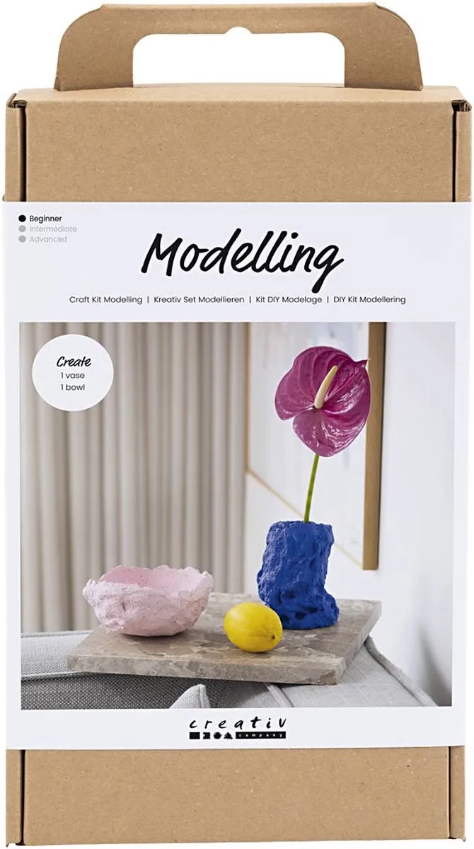 Creativ Company Hobbyset Boetseren Vaas en Schaal
