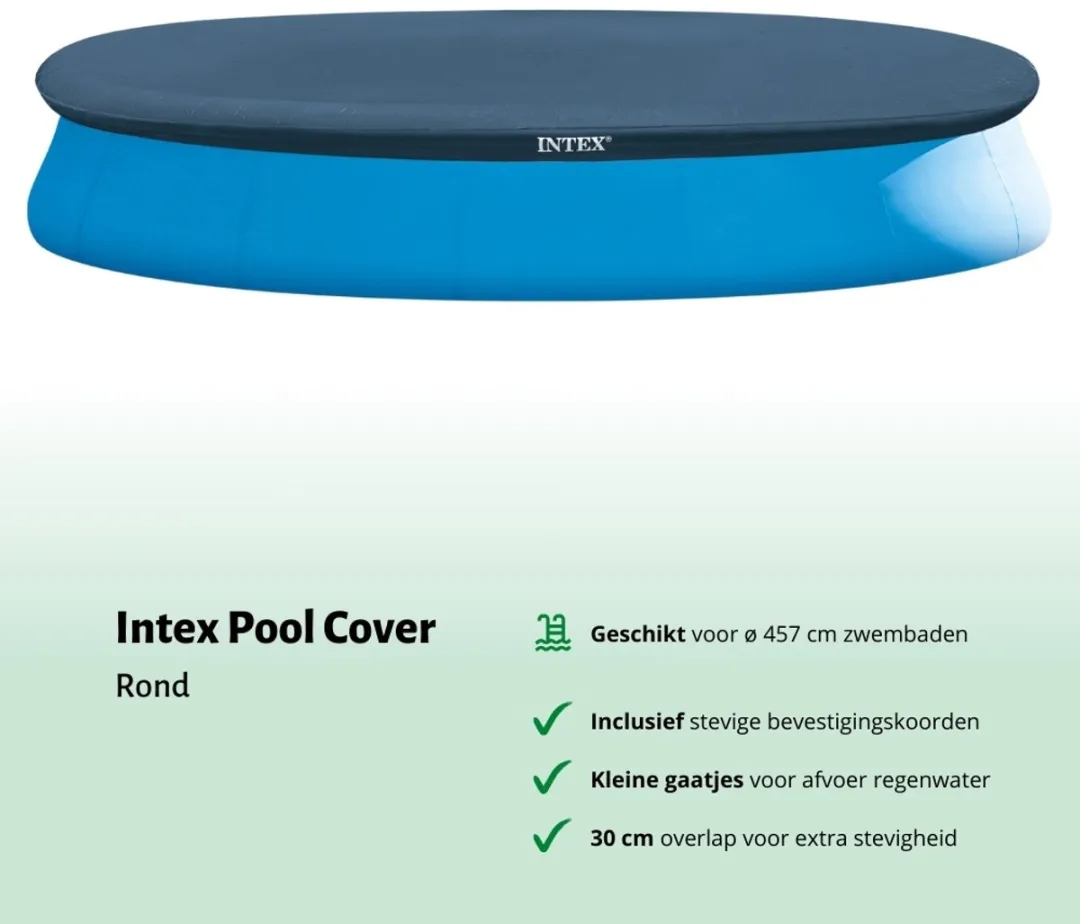Intex Easy Set Zwembad 457x84cm - Blauw