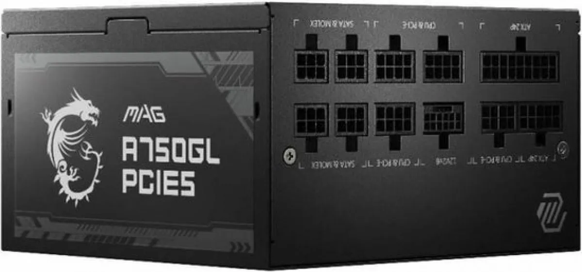 MSI MAG A750GL PCIE5 Voeding 750W - Modulair - Zwart