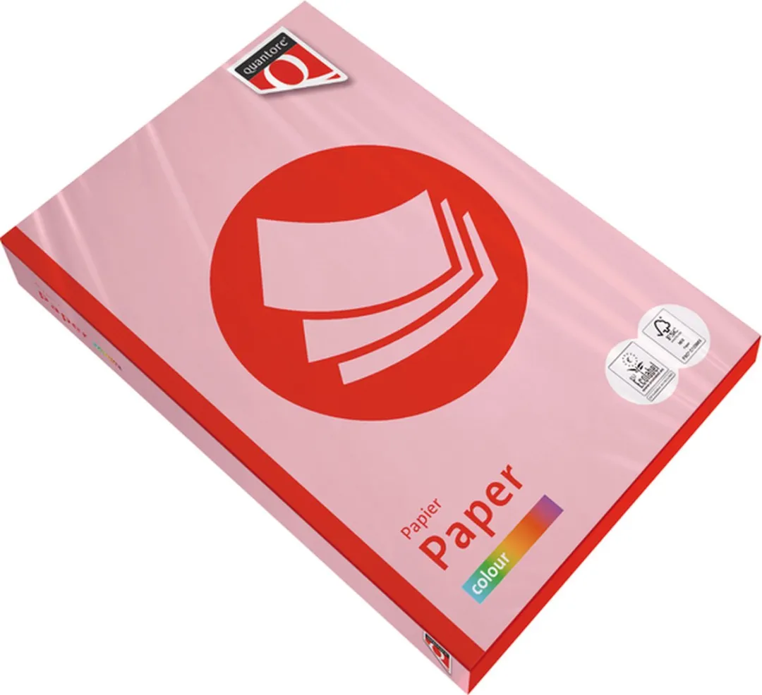 Quantore Colour A4 Kopieerpapier 120gr - Roze - 250 Vel