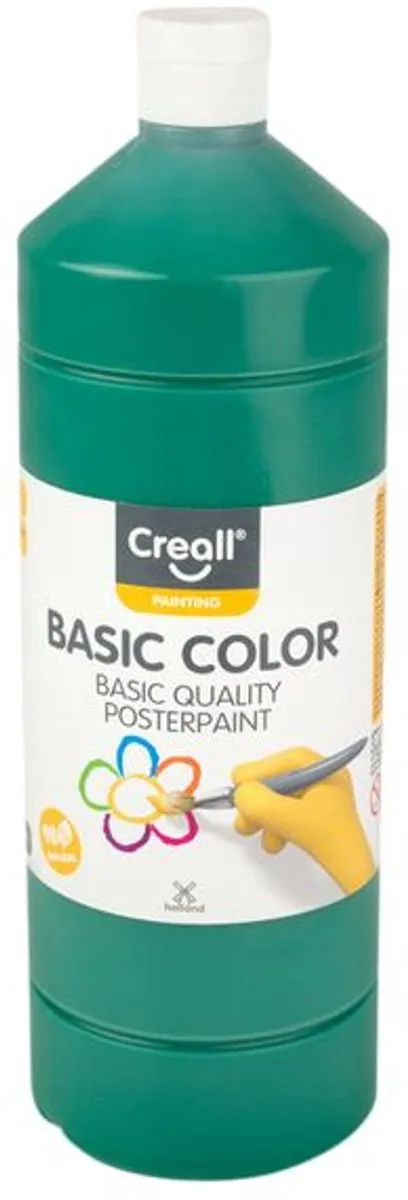 Creall Basic Plakkaatverf Donker Groen - 6x1000ml