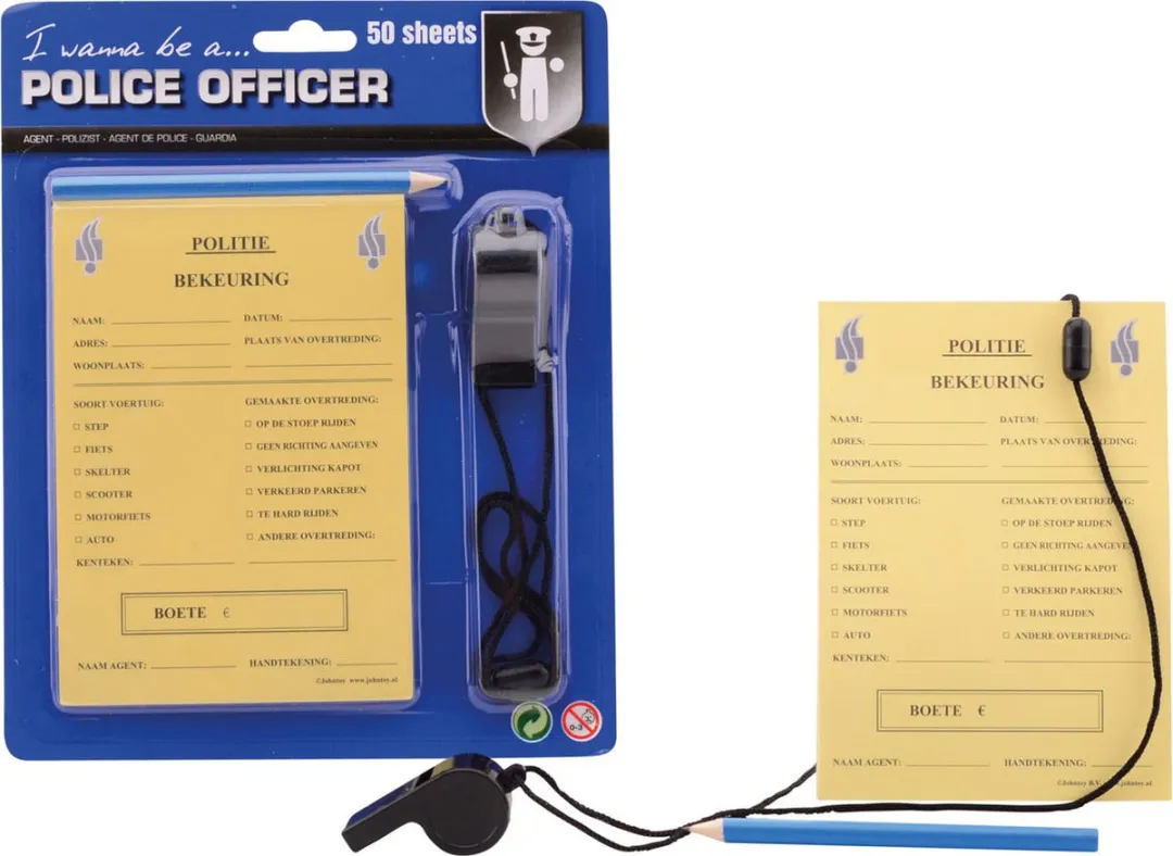 Johntoy Politie Bonnenboekje Set