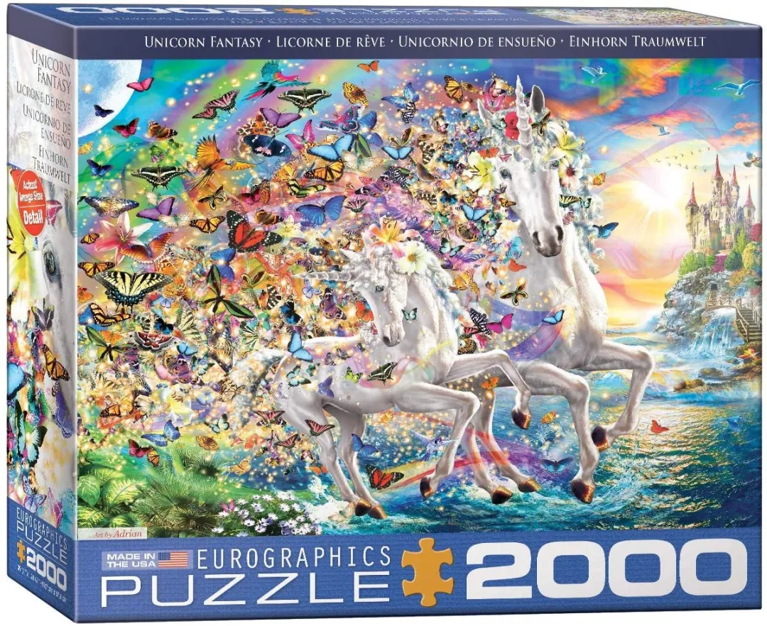 Eurographics Eenhoorn Fantasie Legpuzzel 2000 Stuks - 97x68cm - MPN eu8220-5551