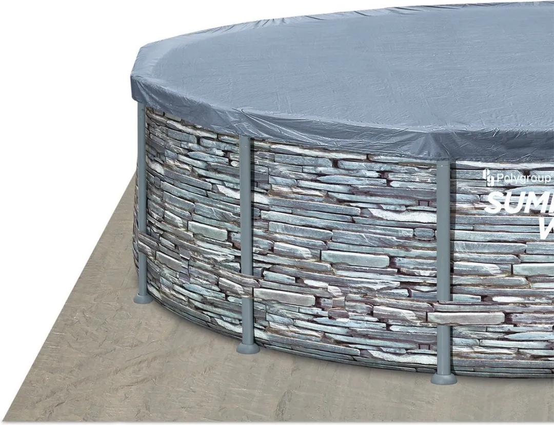 Summer Waves Bovengronds Zwembad PGP4W01852B - 549cm Grijs