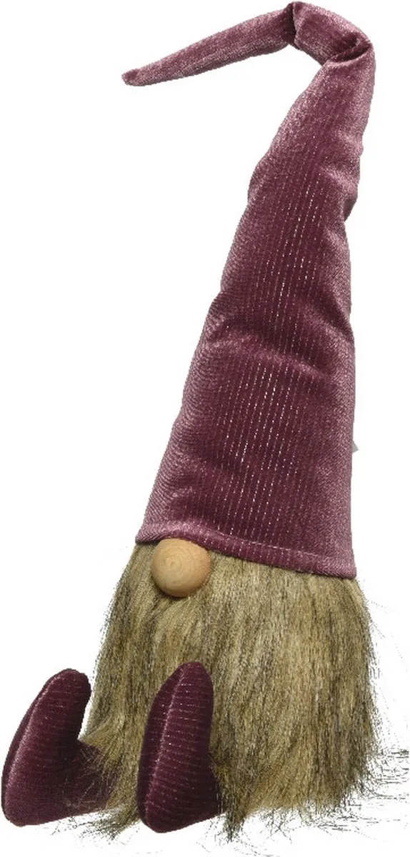 Kaemingk Kerstkabouter - 27cm - Paars
