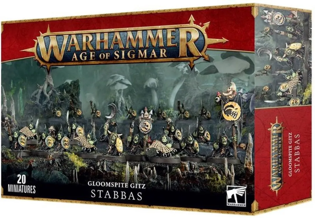Games Workshop Warhammer Age of Sigmar Gloomspite Gitz Stabbas 111 Onderdelen