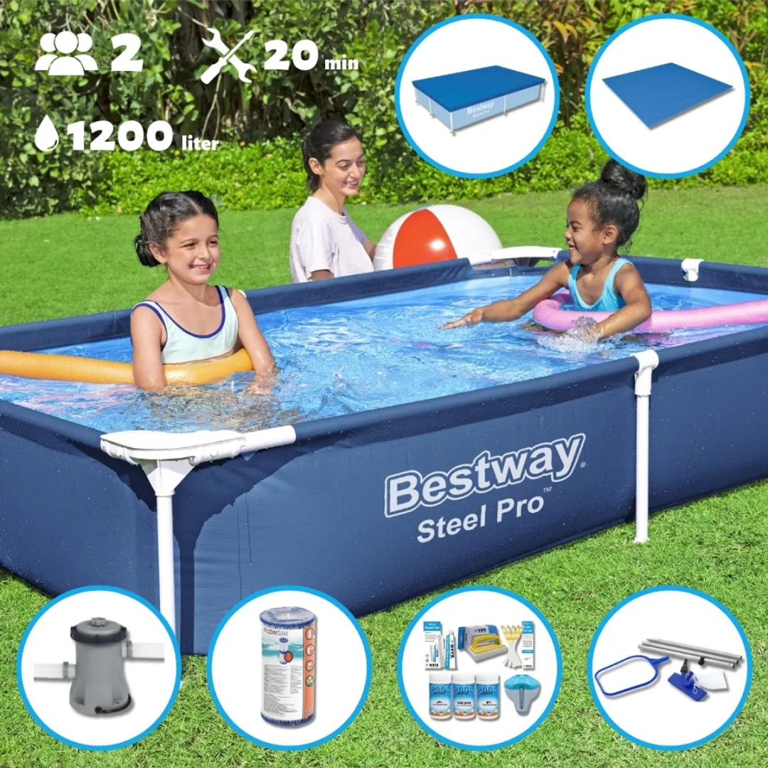 Bestway 56401 Opzetzwembad 221x150x43cm