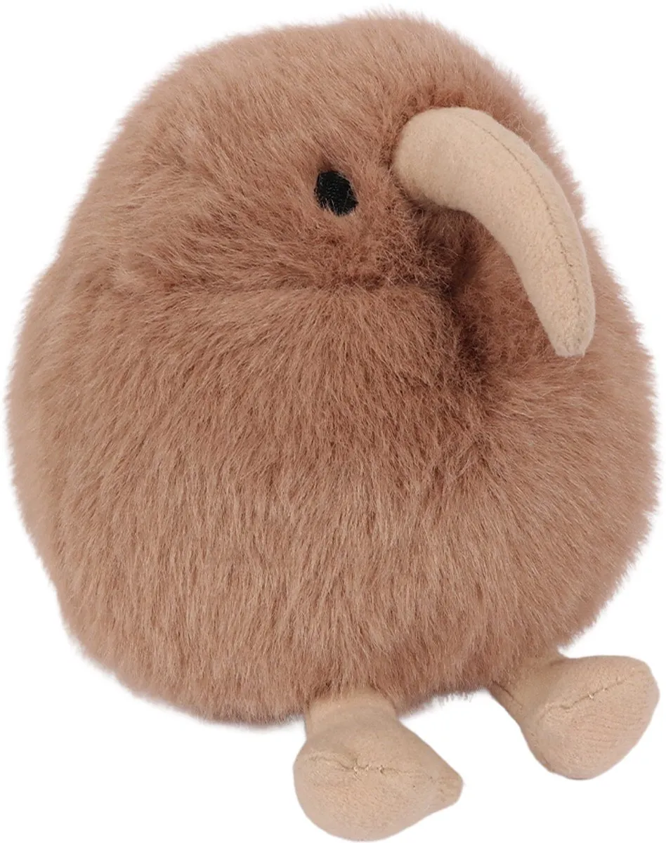 PIA Soft Toys Pluche Kiwi 11,5 cm - Bruin