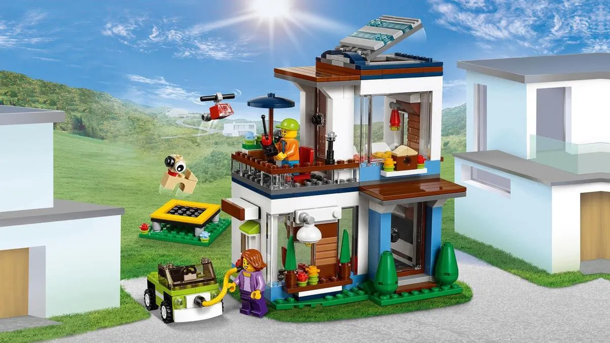 LEGO Creator Modulair Modern Huis 31068 - 386 Stukken - 2 Minifiguren