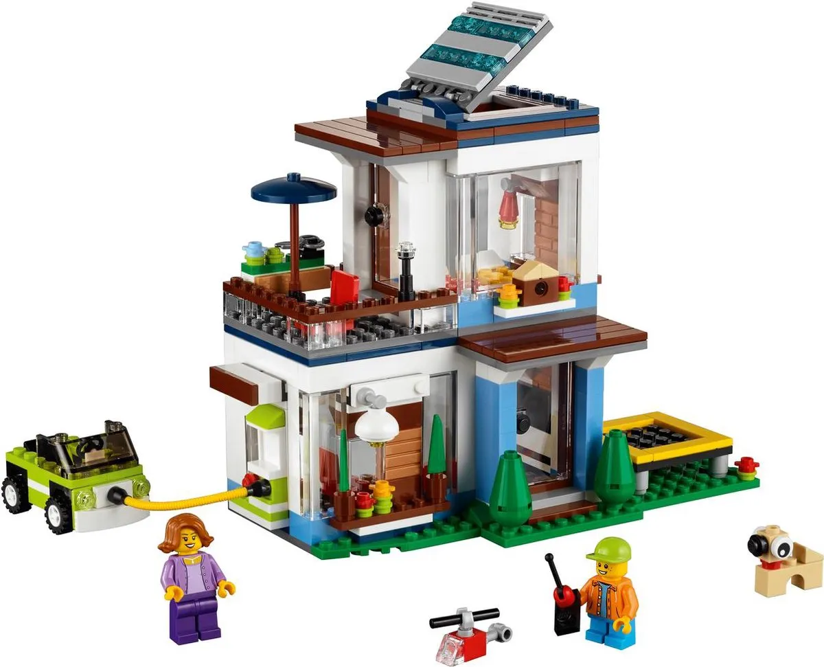 LEGO Creator Modulair Modern Huis 31068 - 386 Stukken - 2 Minifiguren