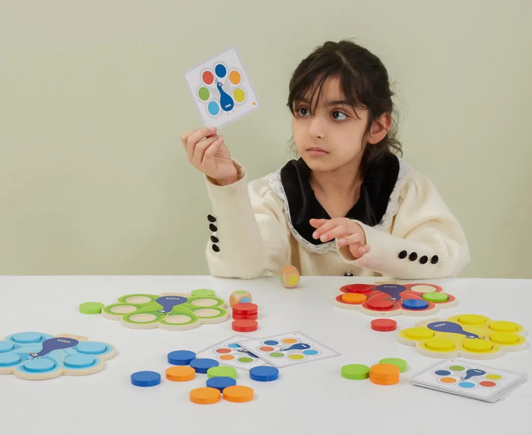 Viga Toys Pauw Kleur Matching Spel - 10 Stuks - Multi - afbeelding 4 van 6