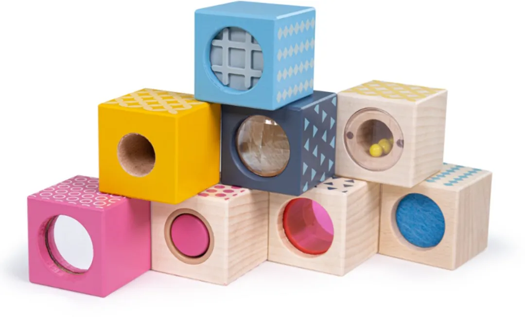 BIGJIGS Sensory Blokken 2999813 - Multicolor