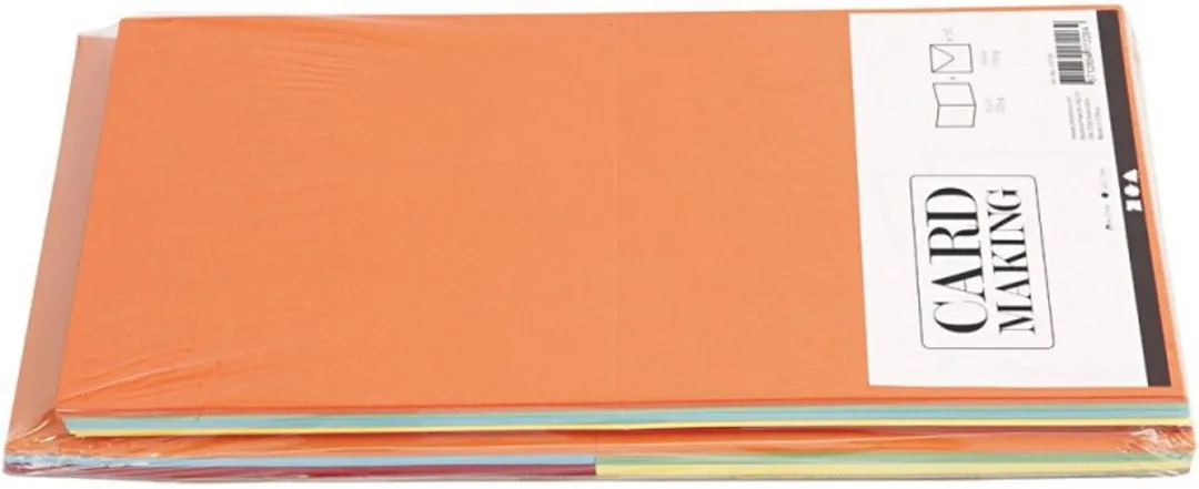 Creativ Company Kaarten & Enveloppen 15x15cm - Multi - 50 Stuks
