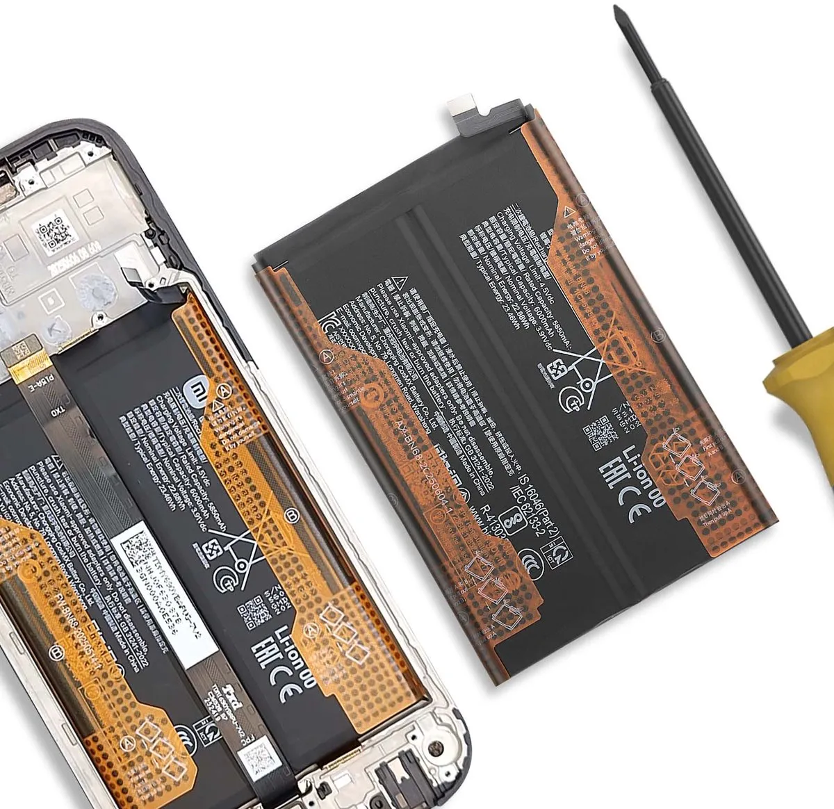 Xiaomi Redmi 15C Vervangende Batterij 6000mAh - Zwart