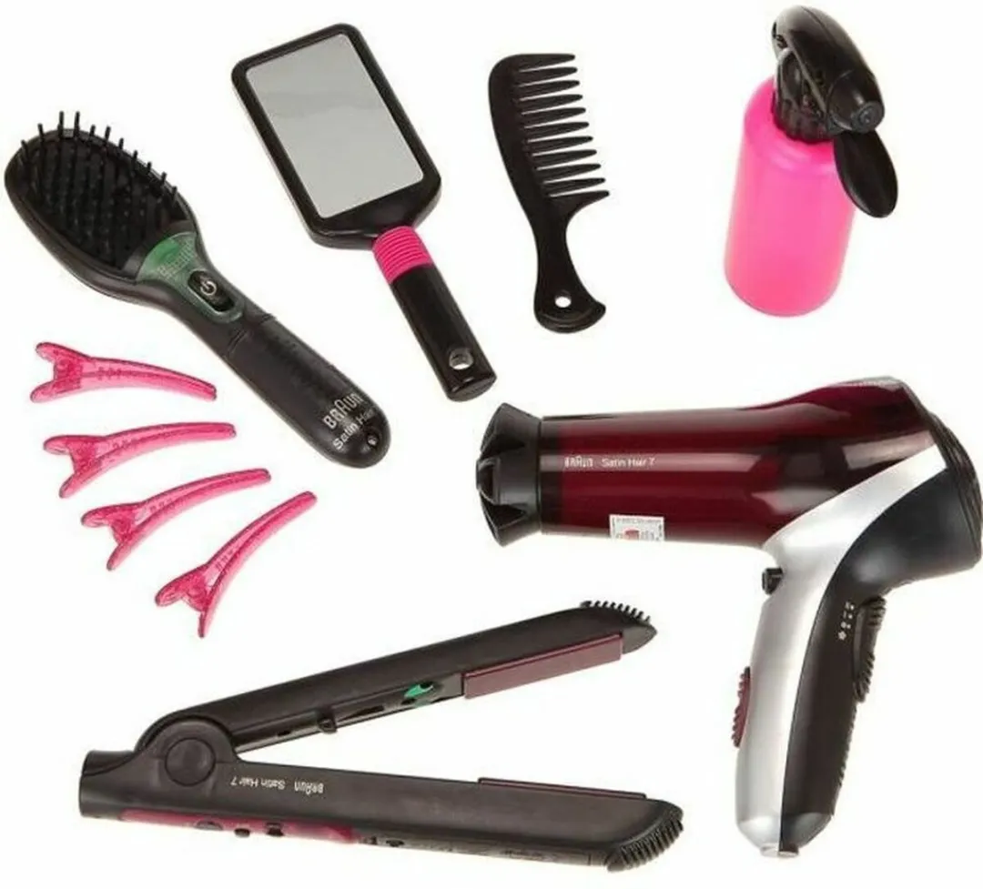 Klein Toys Braun Satin Hair 7 Kappersset - Multicolor