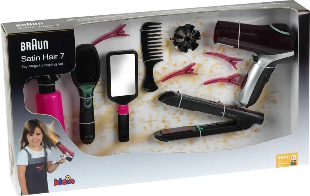 Klein Toys Braun Satin Hair 7 Kappersset - Multicolor