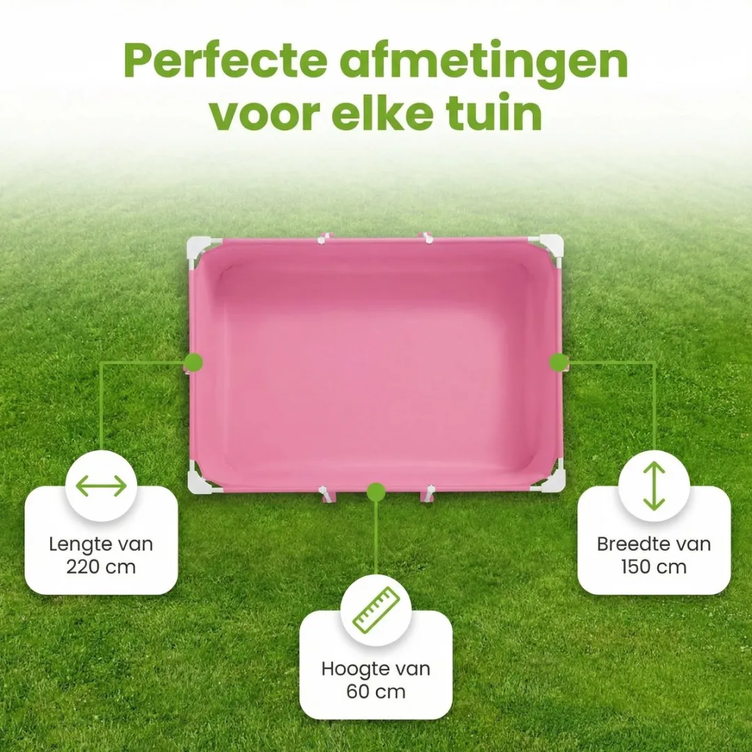 Intex Frame Zwembad 220x150x60cm Roze - 7-delig