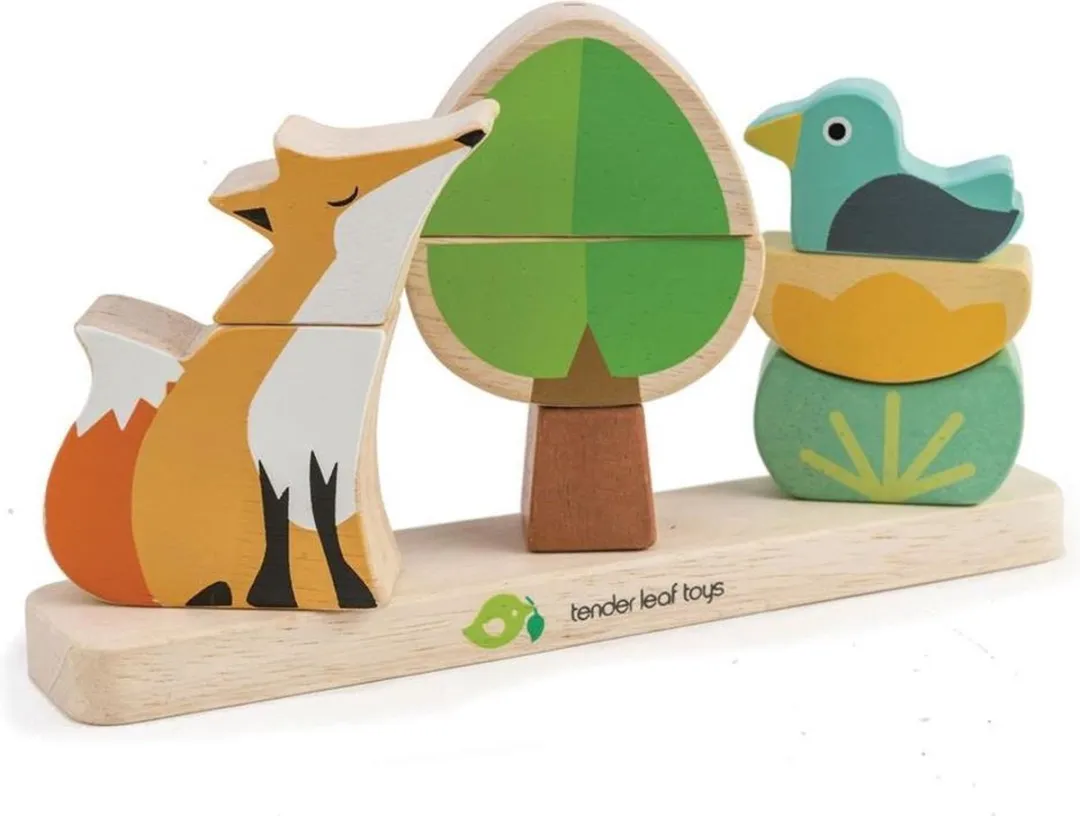 Tender Leaf Toys Magneetpuzzel Vos Hout Junior 23 Cm 9-delig