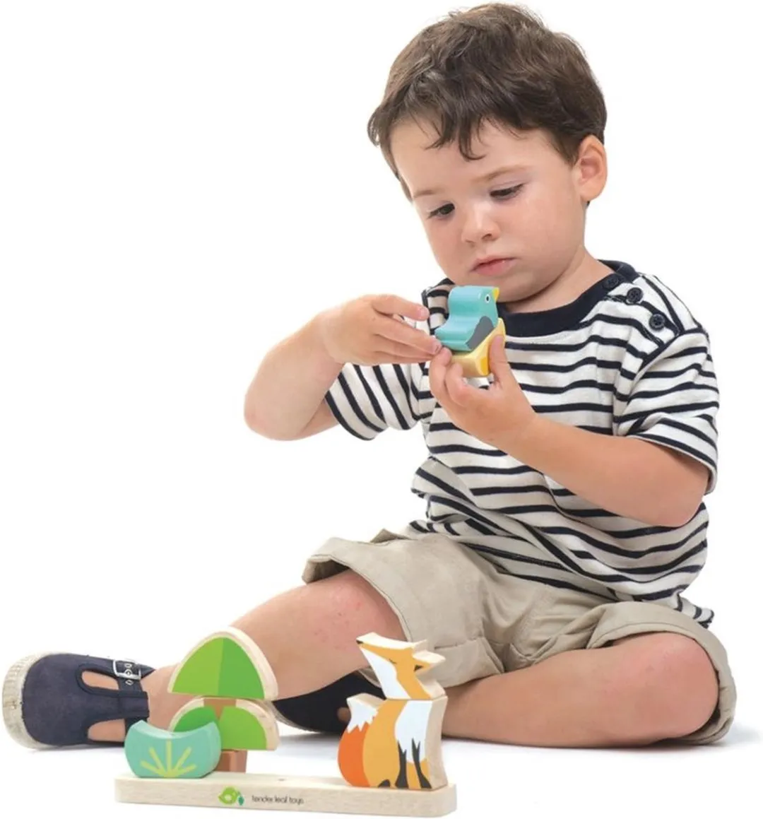 Tender Leaf Toys Magneetpuzzel Vos Hout Junior 23 Cm 9-delig