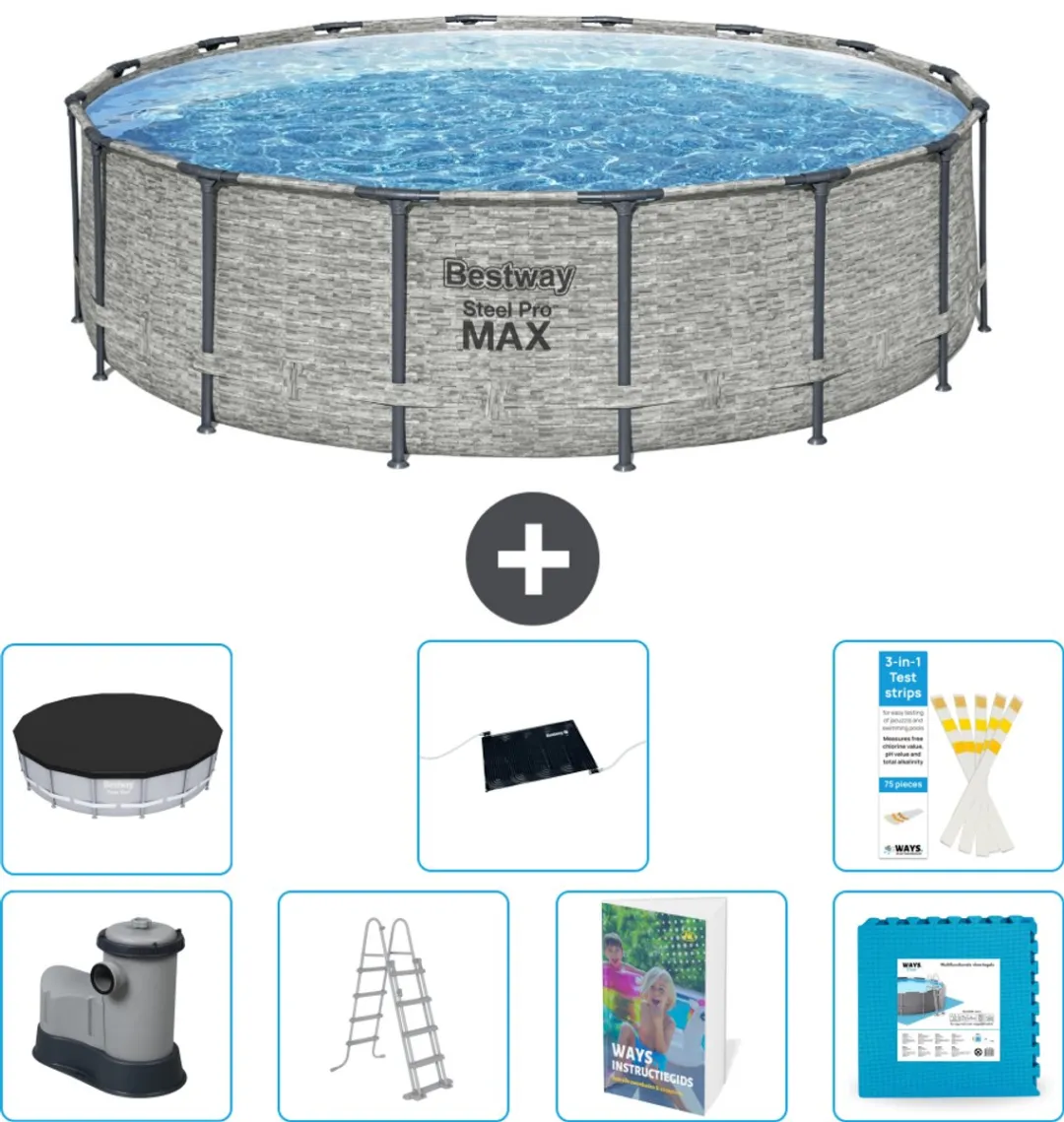Bestway Steel Pro MAX Zwembad 488x122cm